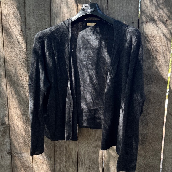 Black Open Front Cardigan - Picture 1 of 12